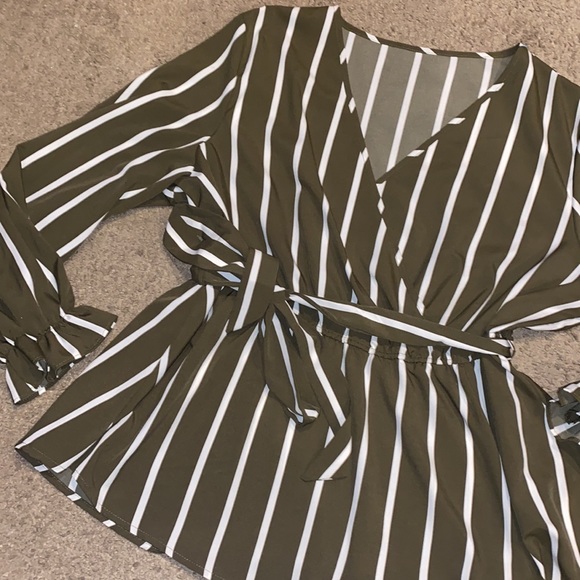 Tie Wrap Around Blouse - Picture 2 of 6